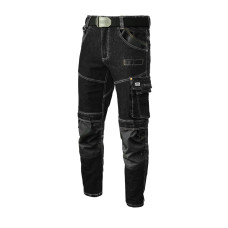 Darba bikses JEANS STRETCH melnas